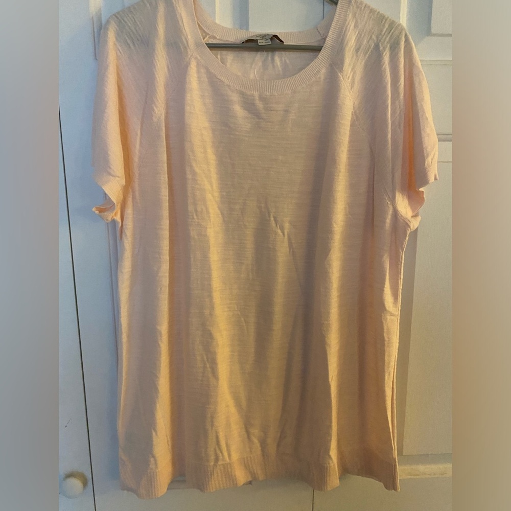 NWT LIght Pink Ann Taylor Loft Light Pink Plus Size Sweater, Women's 16/18 - Picture 2 of 10